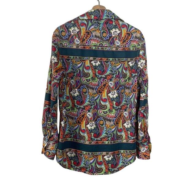 PLATINI  MULTICOLOR‎ PAISLEY PRINT  MEN'S SHIRT SIZE M - Picture 2 of 7